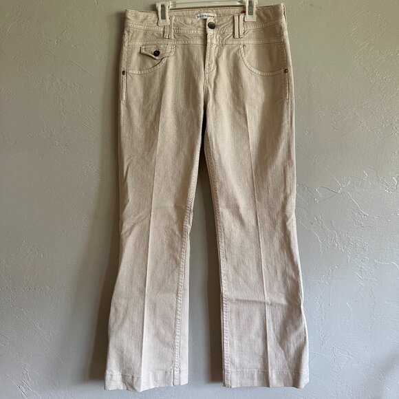 Pilcro And The Letterpress Vintage Slim Cream Ivory Y2K Jeans - Picture 1 of 7